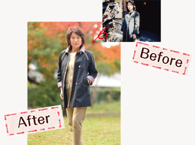 思い出のコートもリメイクで蘇ります!