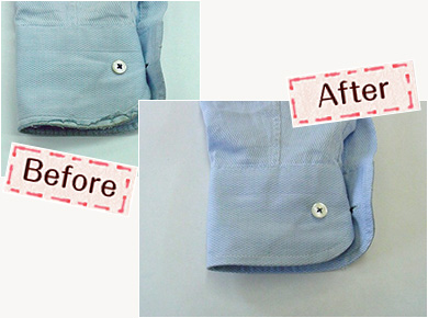 擦り切れた服も補修可能