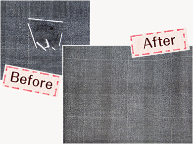 破れたら「かけつぎ」をご依頼ください