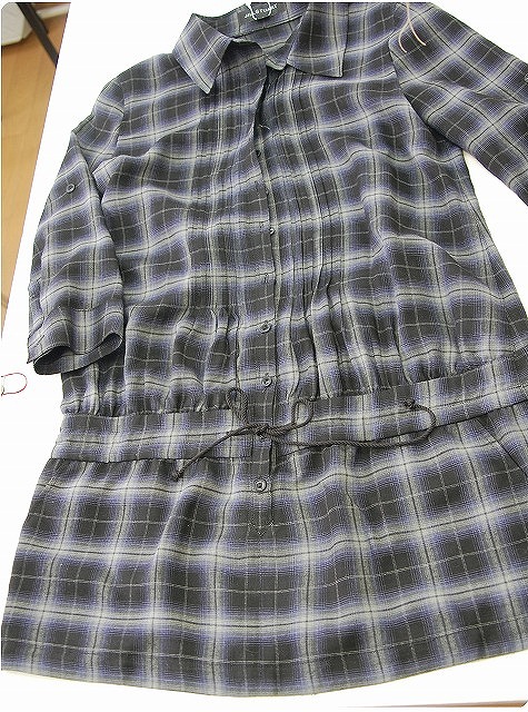 サロペットをワンピースに 作品紹介 洋服直しのリフォーム三光サービス